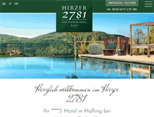 Tablet Screenshot of hotel-hirzer.com